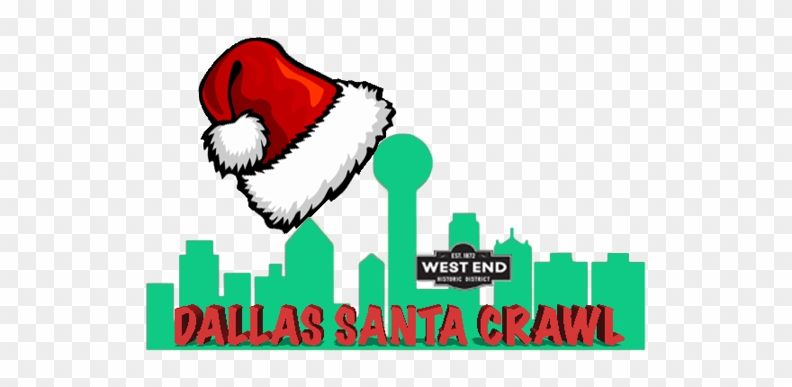 Dallas Santa Crawl - Pit Bull Christmas Oval Ornament Clipart