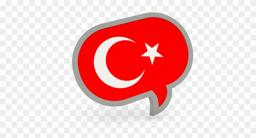 Turkey Icon - Czech Flag Speech Bubble Clipart