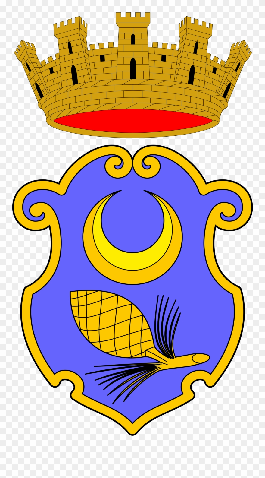 Stemma Antico Di Bivona Città - Stemmi Del Barocco Clipart