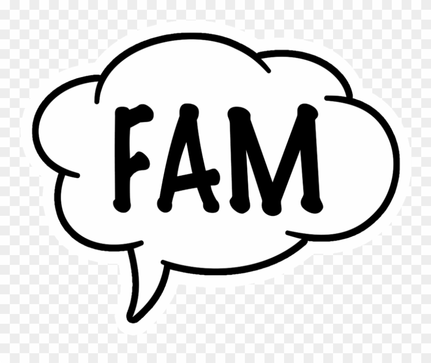 Oversized Word Bubble Slang Clipart