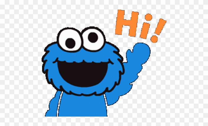 Cookie Monster Clipart Tumblr Transparent - Cookie Monster Gif Cartoon - Png Download