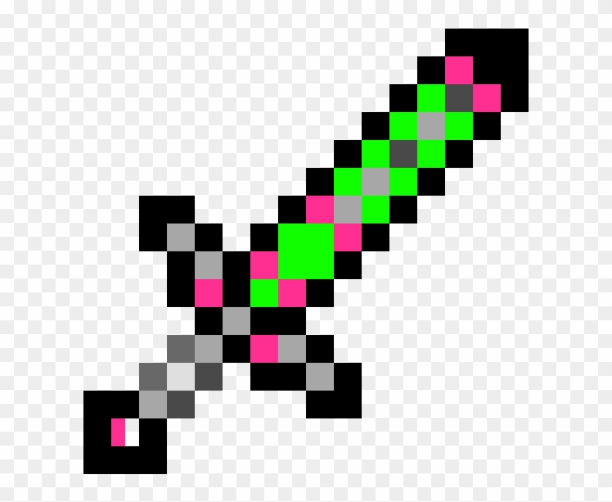 Minecraft Custom Sword Clipart
