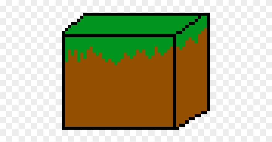 Minecraft Grass - Goron Mask Pixel Art Clipart