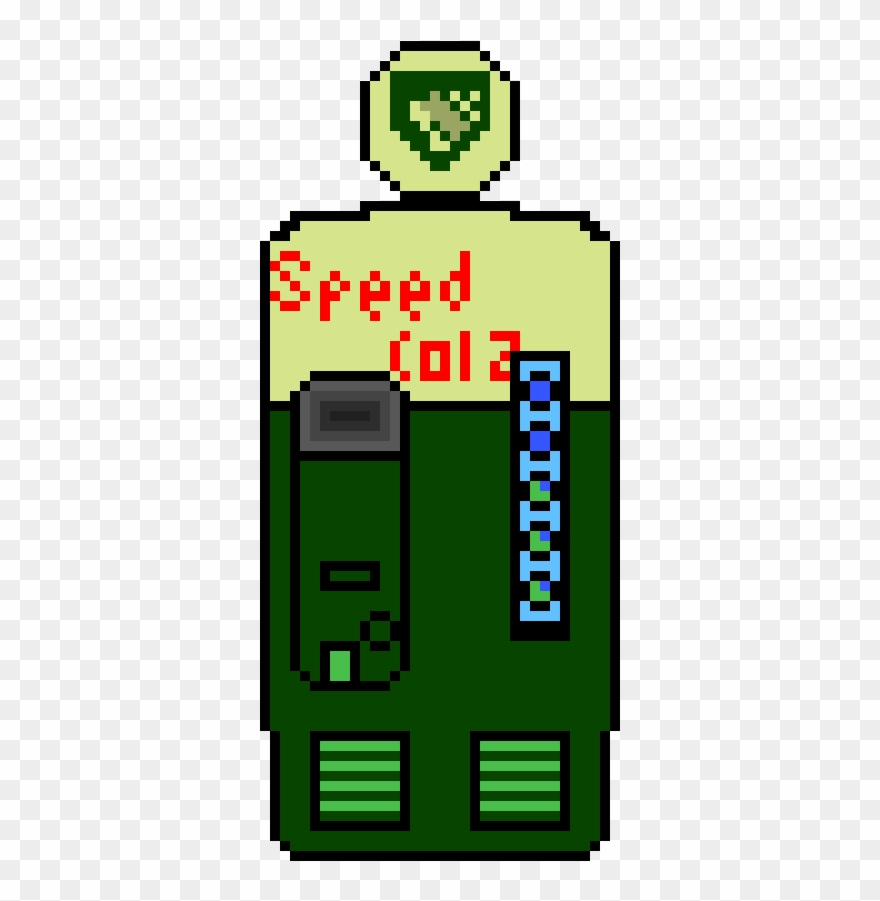 Speed Cola Machine - Speed Cola Pixel Art Clipart
