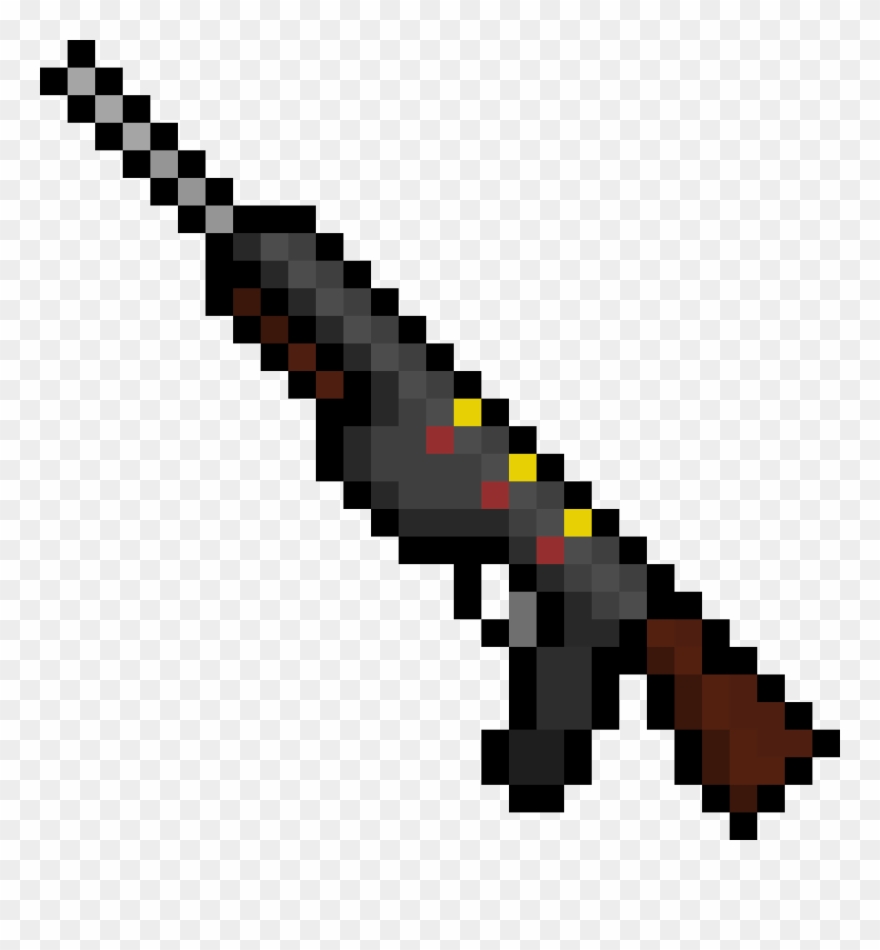 Rigid Shotgun - Sniper Rifle Minecraft Clipart