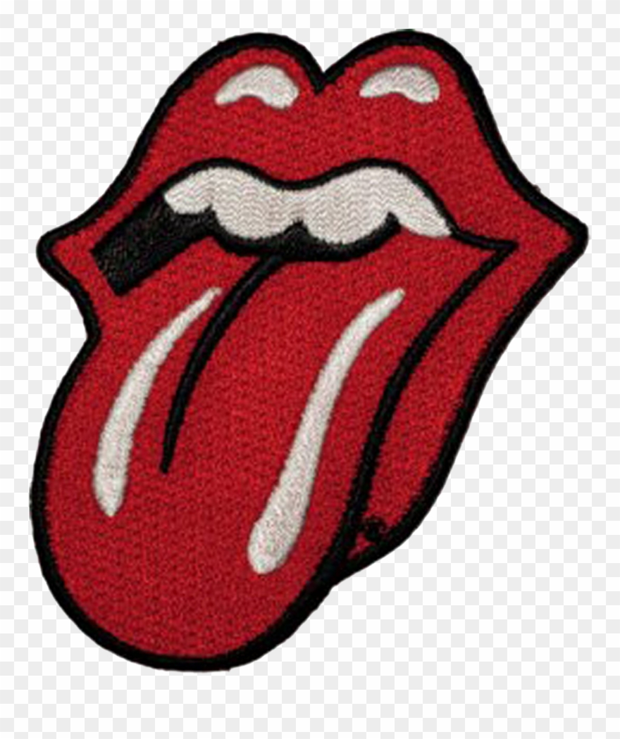 Rolling Stones Rollingstones Patch Lips Mouth Niche Clipart