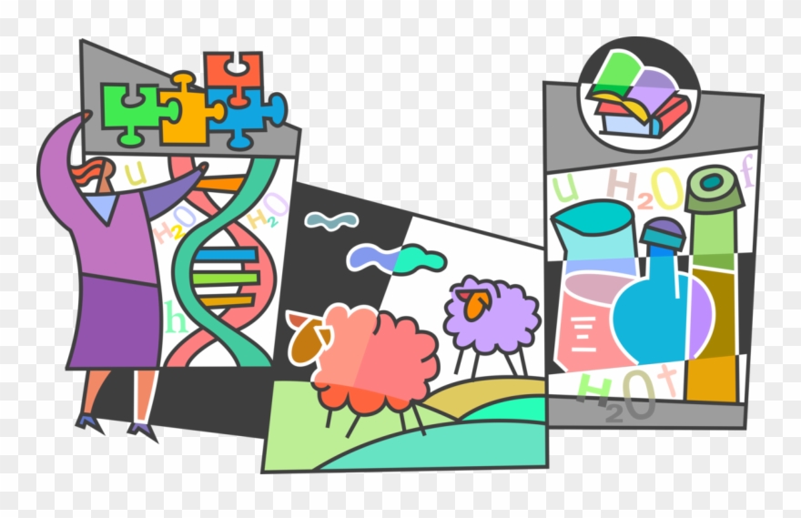 Cloning Produces Identical Cells Vector Image Illustration