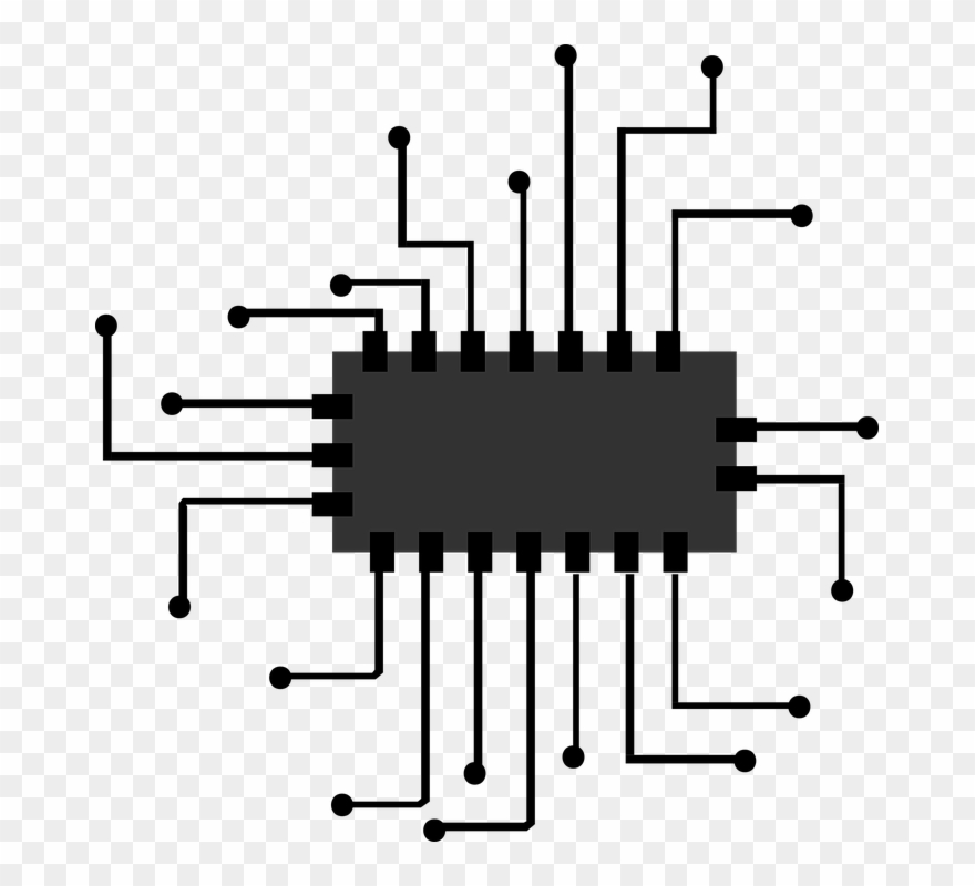 Chip Clipart - Computer Chip Clipart - Png Download