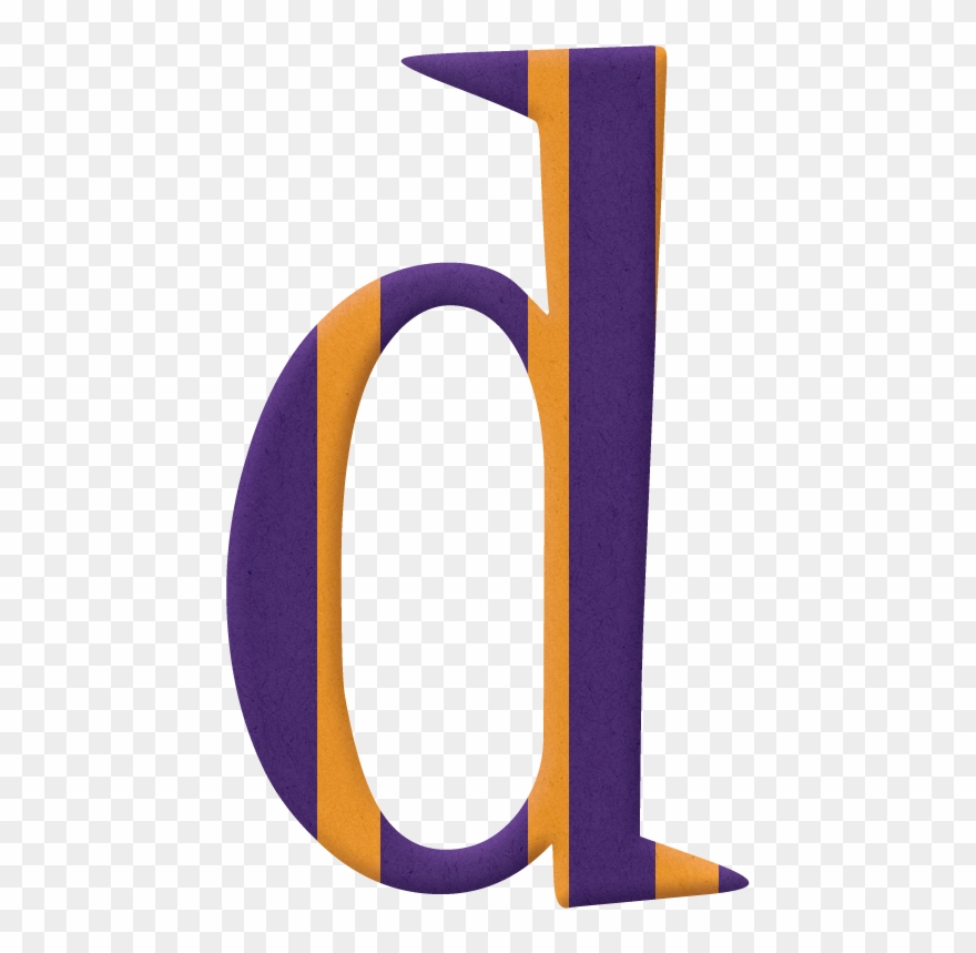 Alfabeto Colorido - D - Letter Clipart