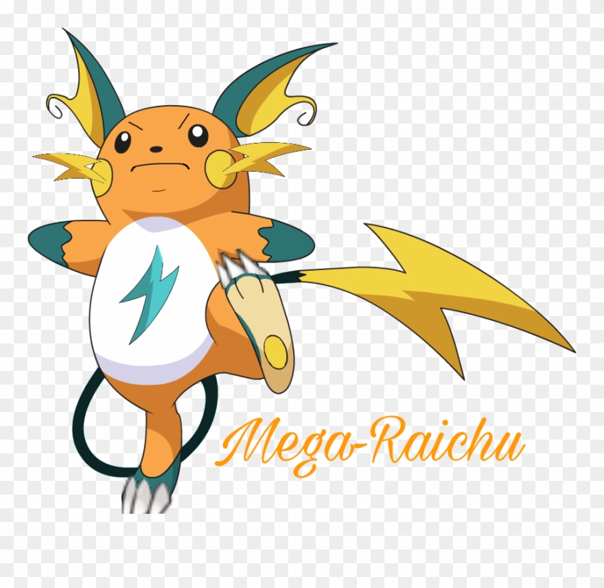 Pokémon Pokemon Pikachu Raichu Megaevolution - Kids Pokemon Raichu Clipart