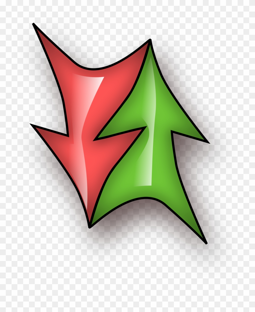 Top Down And Bottom Up Design Arrow Clip Art - Png Download
