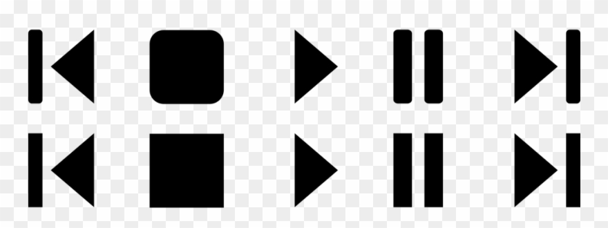 Audio, Earbud, Headphone, Ipod, Music, Play, Player - Music Player Buttons Png Clipart