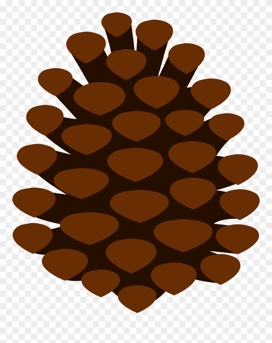 Free Pine Cone Clip Art - Simple Pine Cone Clip Art - Png Download