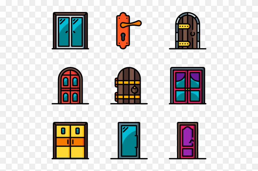 Architectural Doors Clipart