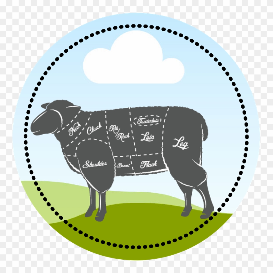 Lamb Circle Clipart