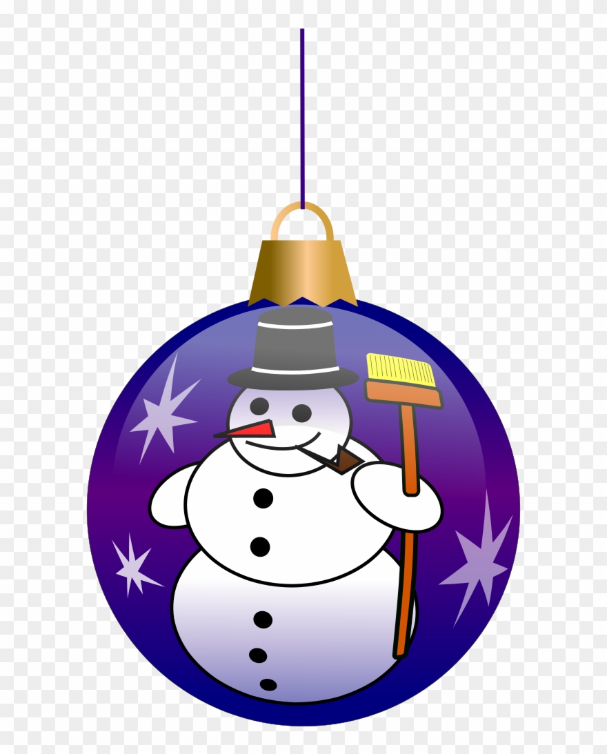File - Christmas Ball2 - Svg - Violet Christmas Ornaments Clip Art - Png Download