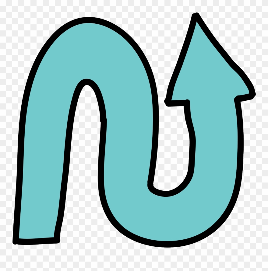 Wavy Arrow Up Icon - Portable Network Graphics Clipart