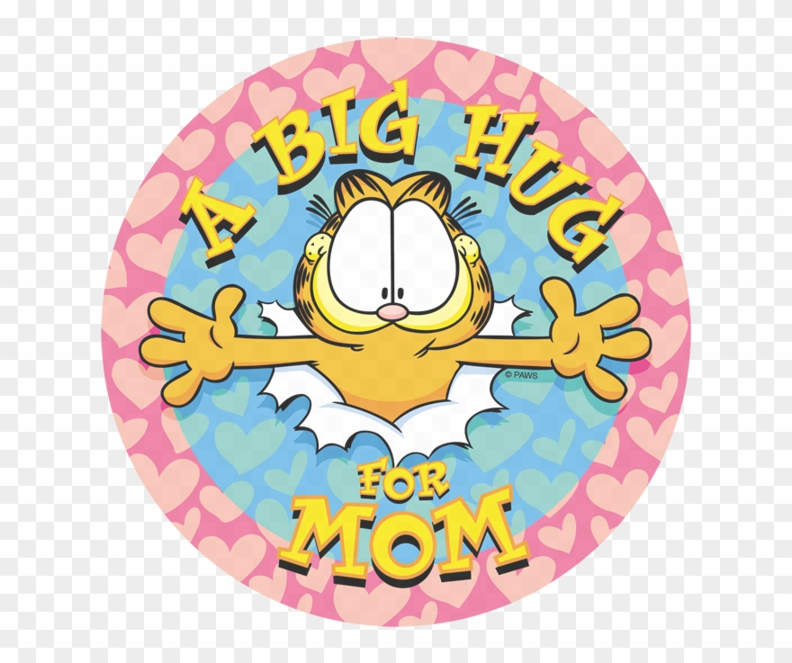Garfield A Big Hug For Mom Men's Regular Fit T-shirt - Garfield - A Big Hug For Mom T-shirt Size Xxl Clipart