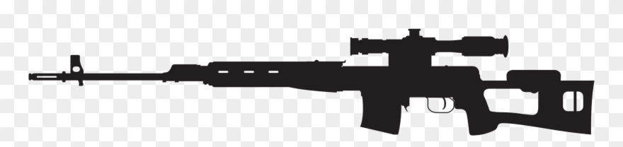 Sniper Rifle Silhouette Png - Dragunov Svd Clipart