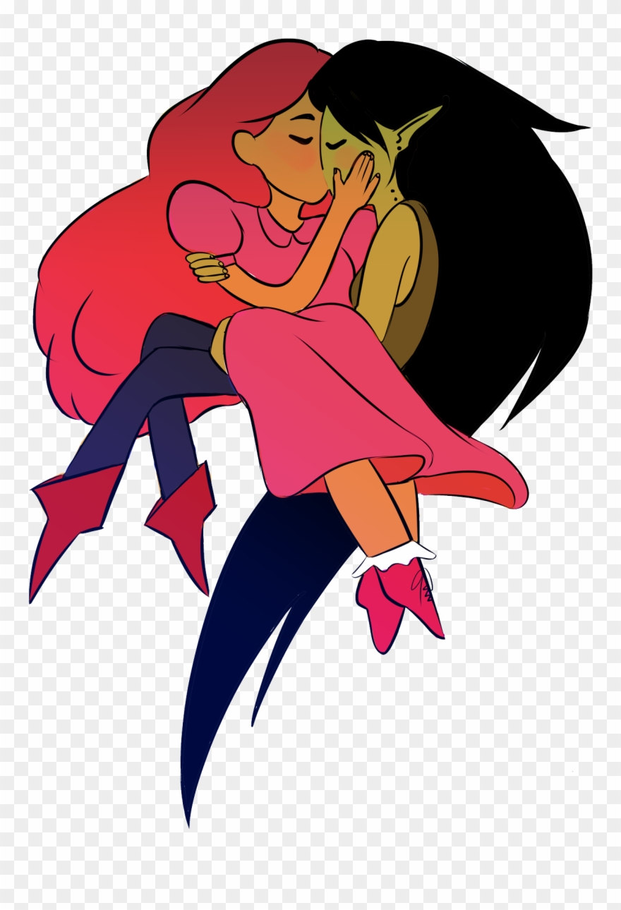 Princess Bubblegum And Marceline Abadeer Fanart - Art Bubbline Clipart