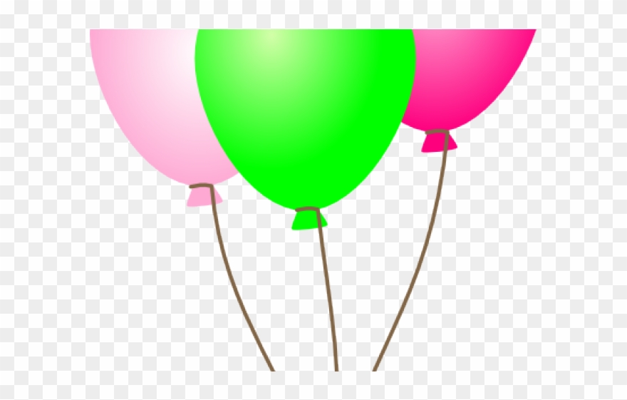 Pink And Green Balloons Png Clipart