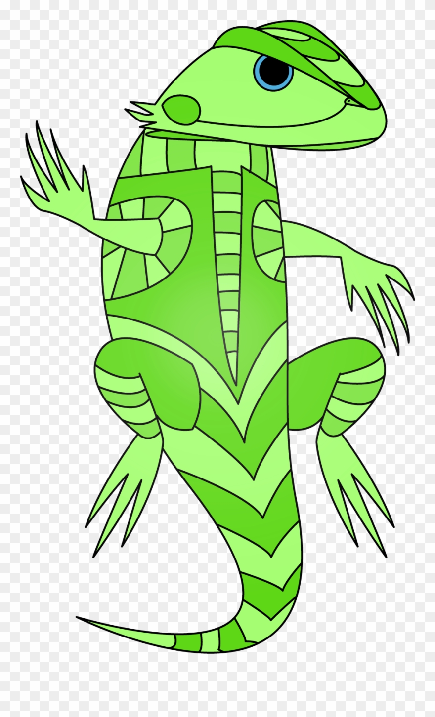 Green Lizard - Lizard Clipart