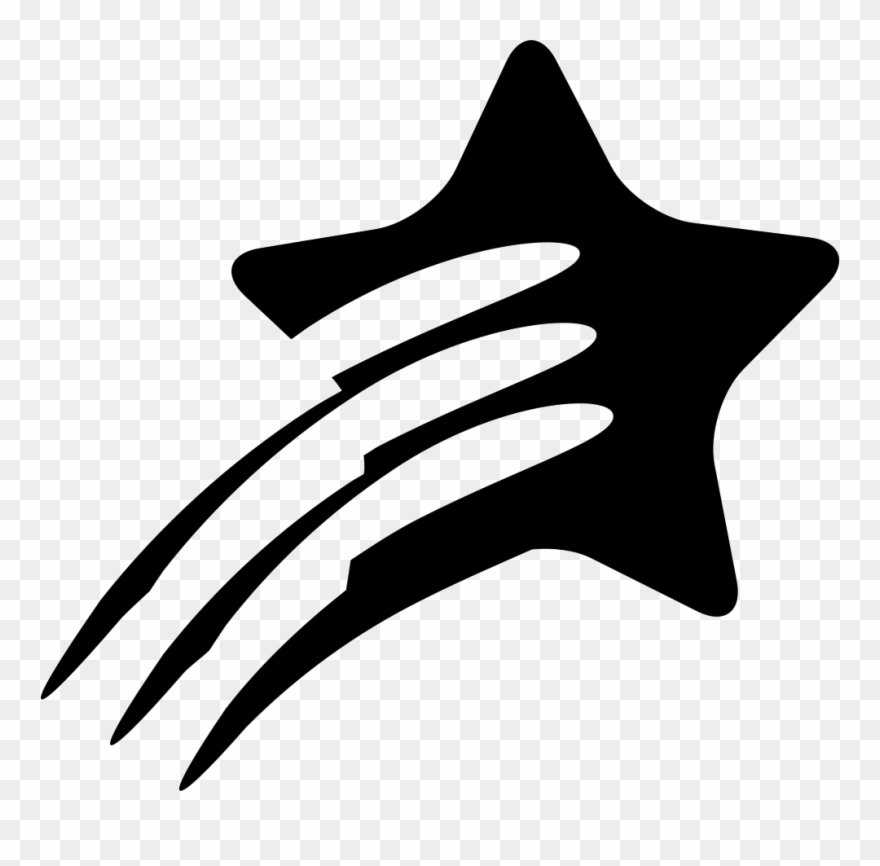 Shooting Star Svg Png Icon Free Download - Estrella Fugaz Logo Png Clipart