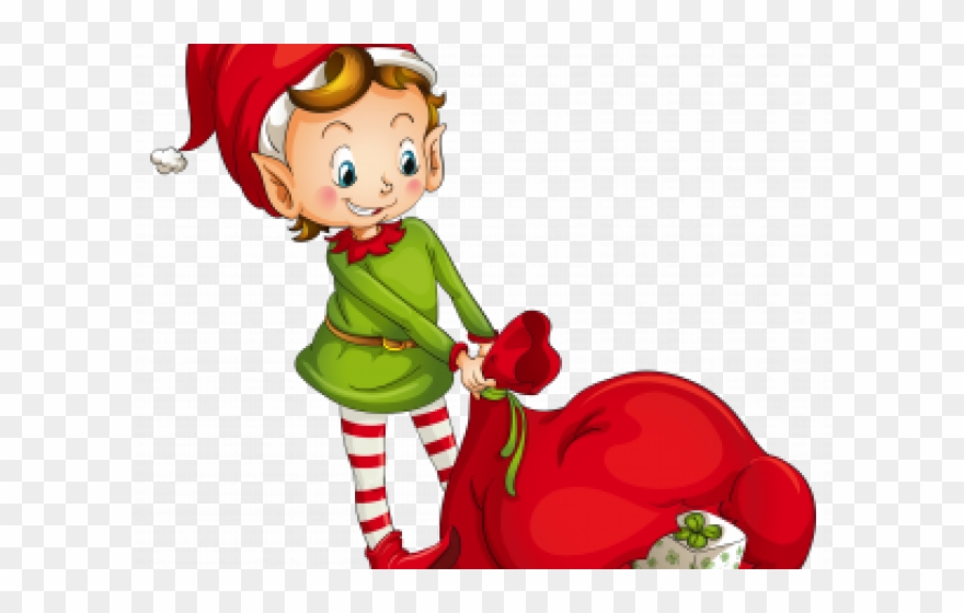 Santa Clipart Transparent Background - Christmas Elf Christmas Elf Christmas Elf Oval Ornament - Png Download