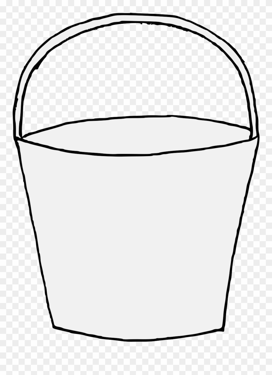 Bucket With Handle - Mozzarella Clipart
