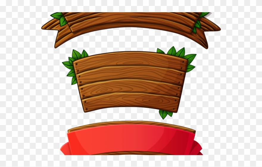 Planks Clipart Wood Banner - Letrero De Madera Png Transparent Png