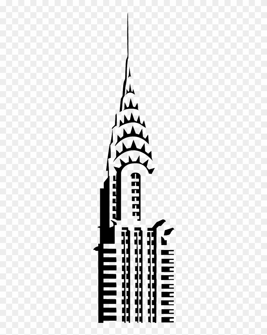 Chrysler Building, Art Deco, Art Images, Art Pictures - Stickers Building New York Clipart