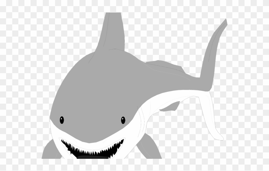 Shark Clipart Great White Shark - Shark With No Background - Png Download