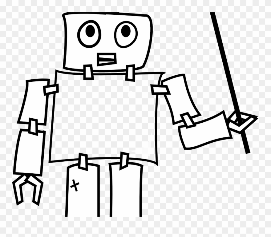 Picture Free Teaching To Teach Other Robot Labor Force - Robot Pencil Drawing Simple Clipart