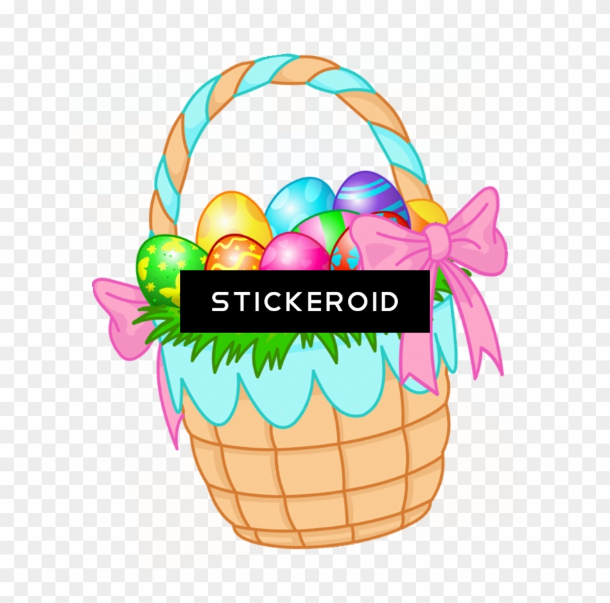 Easter Basket Bunny Clipart