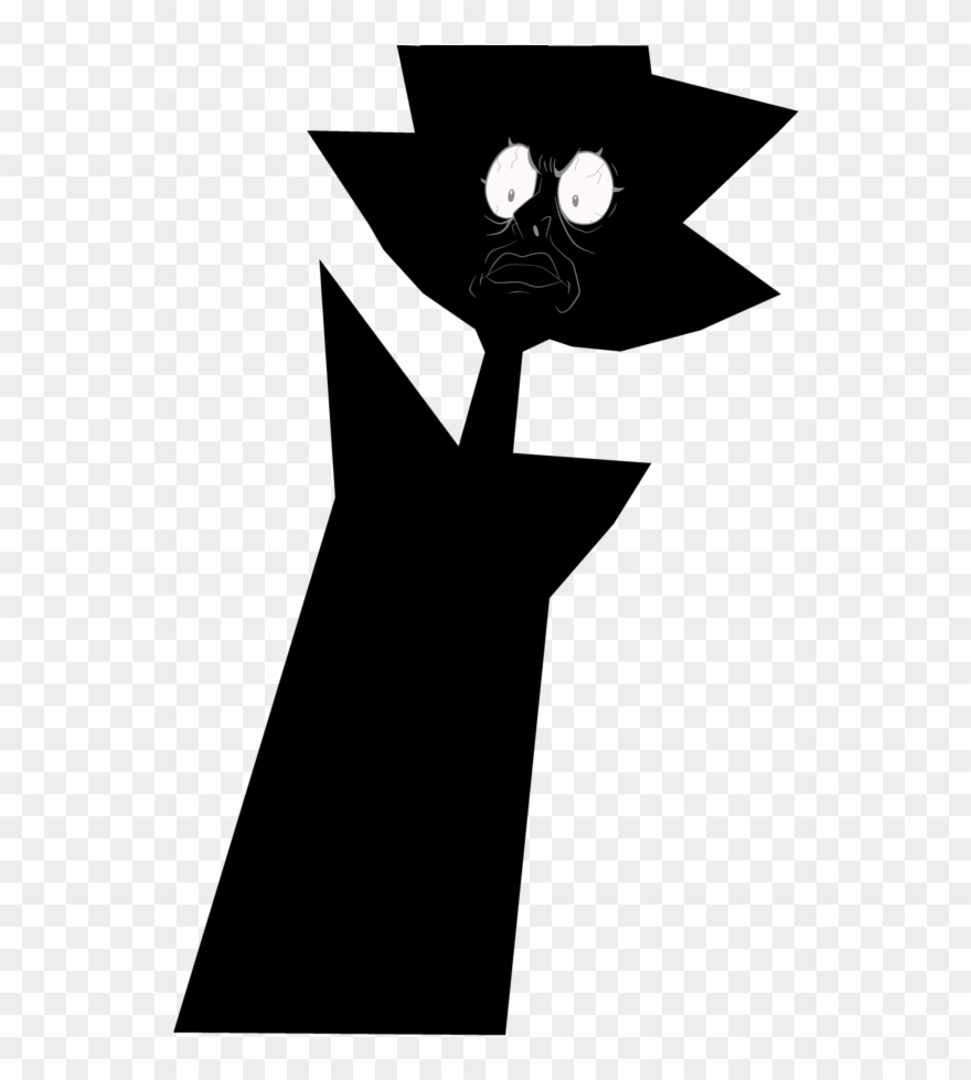 Black Black And White - White Diamond Silhouette Steven Universe Clipart