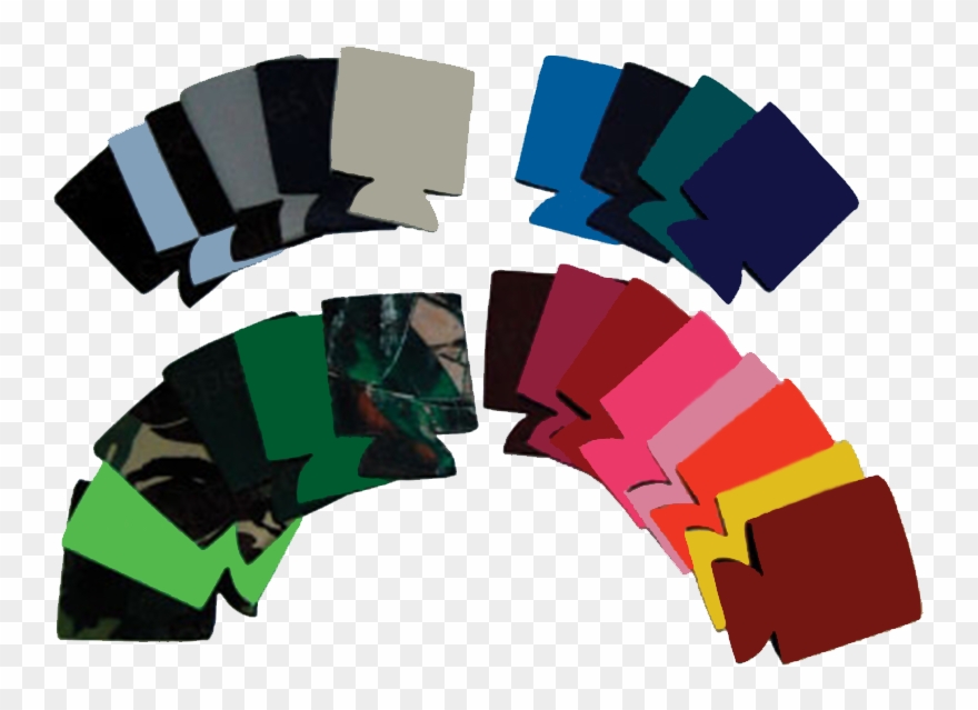 Black, Brown, Burgundy, Camo, Camo Pink, Camo True - Koozie Clipart