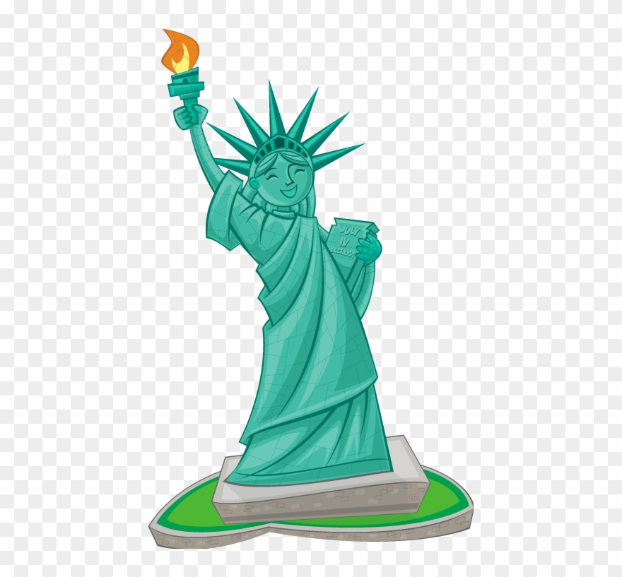 Lady Liberty Clip Art - Png Download