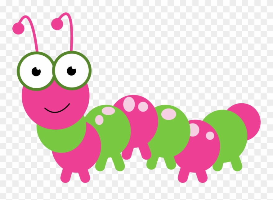 Caterpillar Clipart - Pink Caterpillar Clipart - Png Download