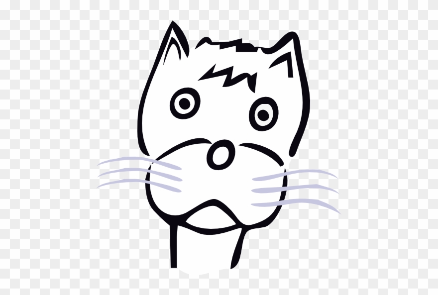 Cat Farbe Drawn At Art Sheet Page Black White Line - Sacs Cat 5 Sac Clipart