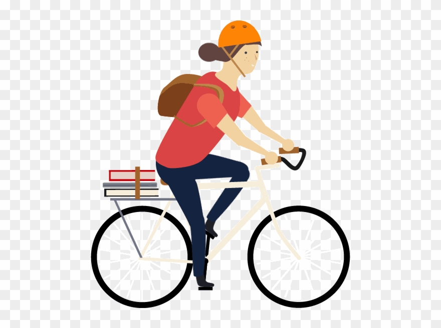 Cycling Clipart Animation - Transparent Cycling Gif - Png Download