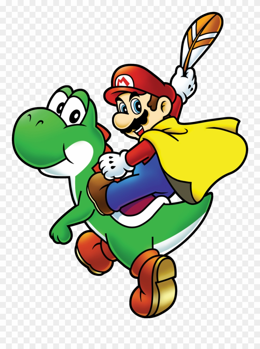 Misty On Twitter - Super Mario World Mario Y Yoshi Clipart