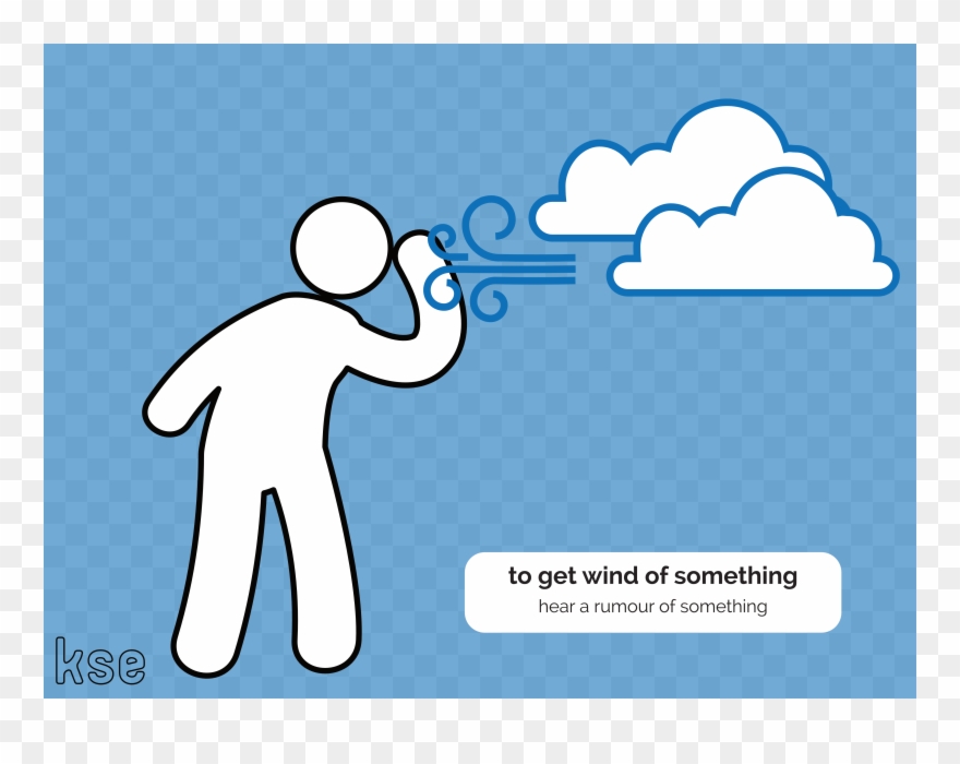 Get Wind Of Something - Get Wind Of Something Idiom Clipart