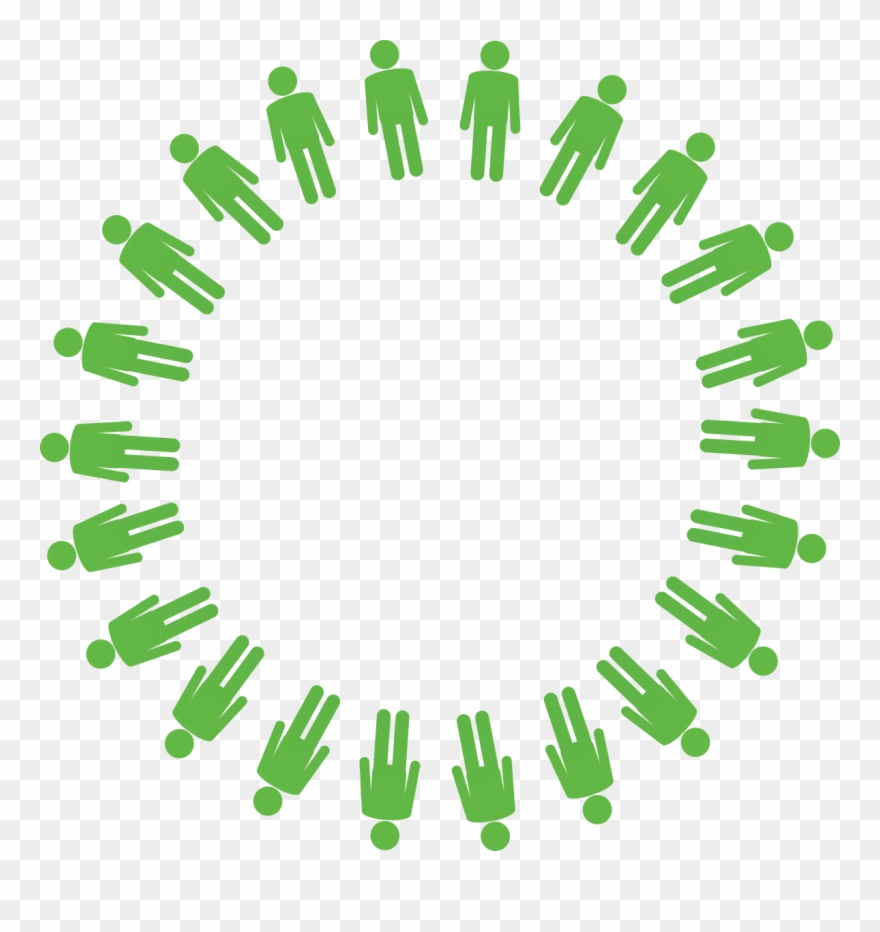 Image Of People Standing Together In A Circle - Farmers Producer Company Logos Clipart