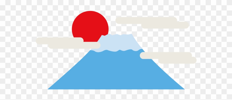 Mount Fuji Clipart Transparent - 冬 正月 イラスト - Png Download