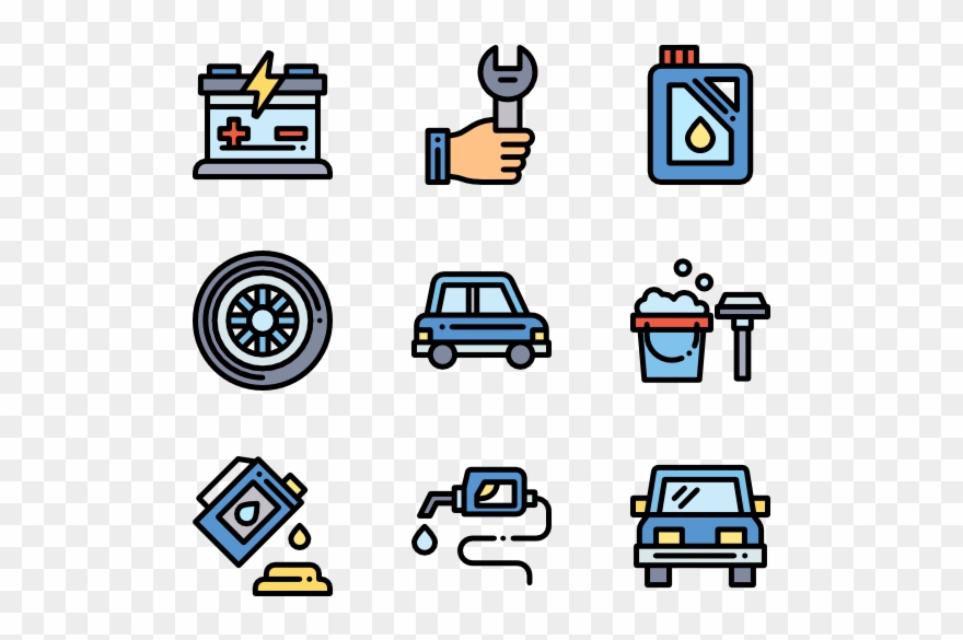Car Garage - Electric Vector Icon Png Clipart
