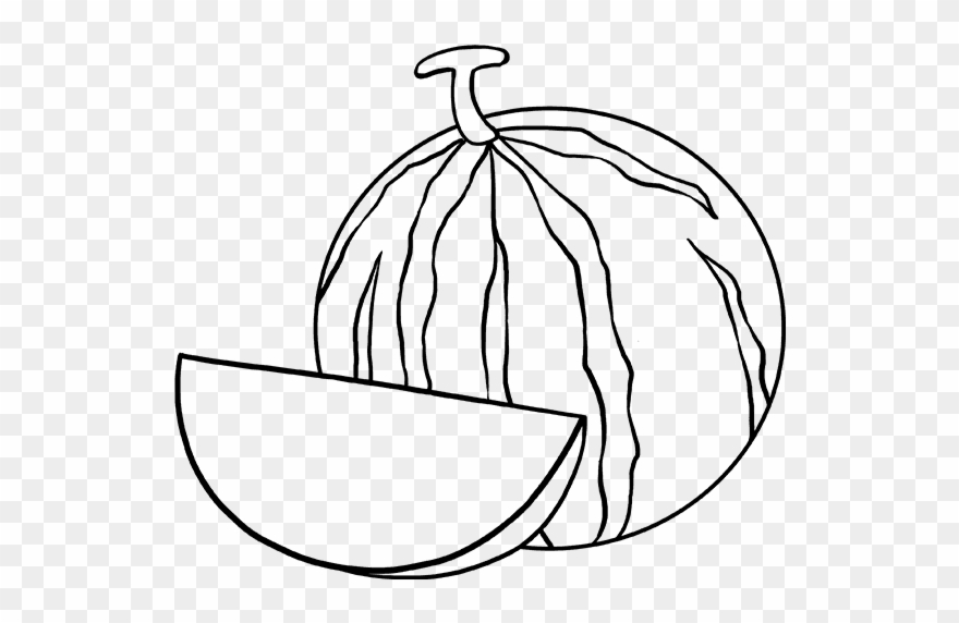 How To Draw Watermelon Slice - Watermelon Drawing Clipart