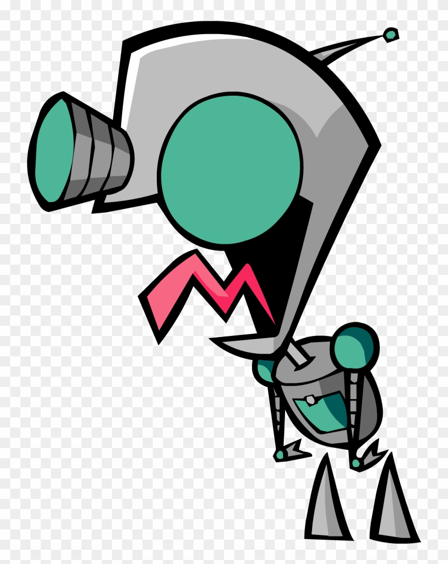 44129216 - > - Invader Zim Gir Robot Clipart