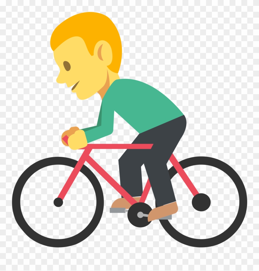 Open - Emoji Bicycle Clipart