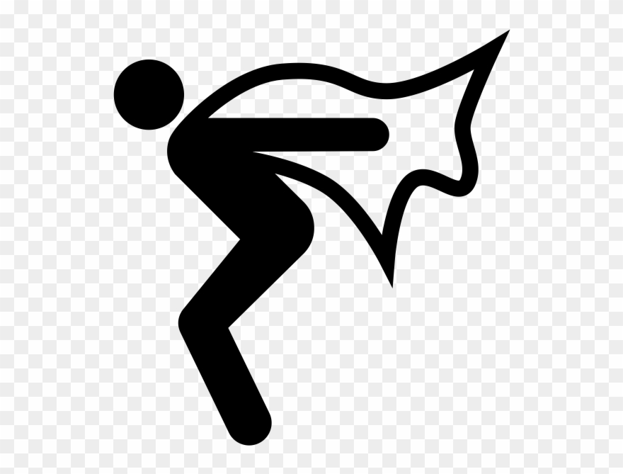 Superhero Rubber Stamp Clipart