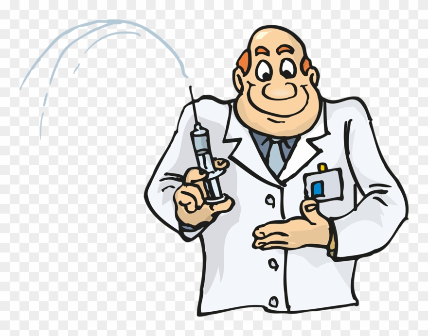Injection Physician Hypodermic Needle - Doctor With Needle Clip Art - Png Download